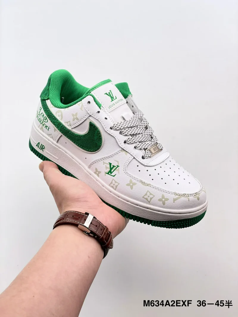 Louis Vuitton x Nike Air Force 1 '07 Low White Green