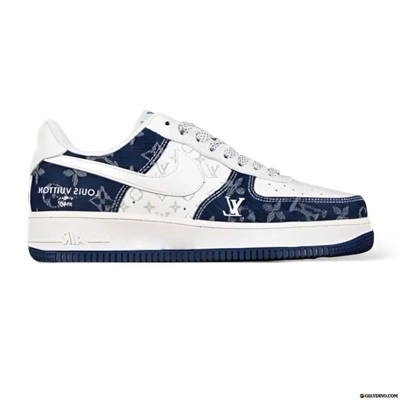 Buty Nike Air Force 1 Louis Vuitton LV Denim White Jakość Premium