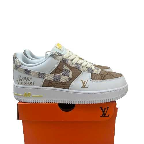 Buty Nike Air Force 1 LV White Brown 2024 Jakość Premium