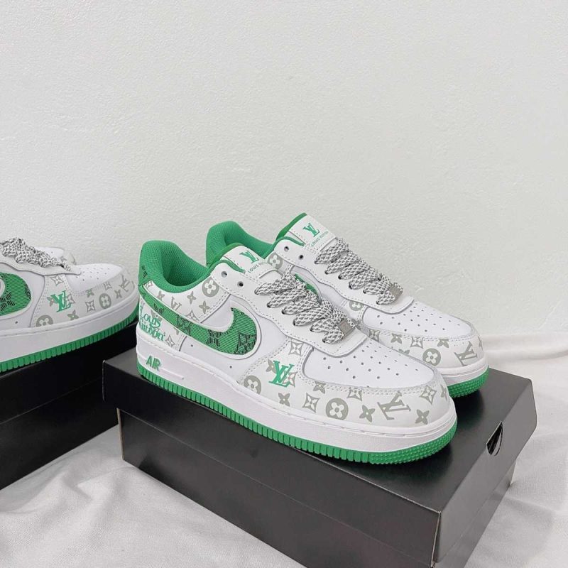 Buty AF1 x Louis Vuitton White Green