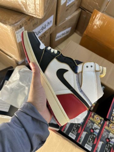 Buty Nike Air Jordan 1 x Union Retro High ‘Black Toe’ Jakość Premium