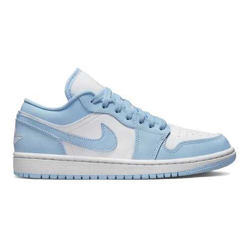 Buty Nike Air Jordan 1 Low ‘Aluminum’ Ice Blue Jakość Premium