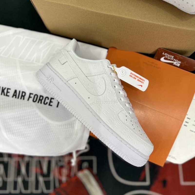 Buty Louis Vuitton x Nike Air Force 1 Low By Virgil Abloh ‘White’ Jakość Premium