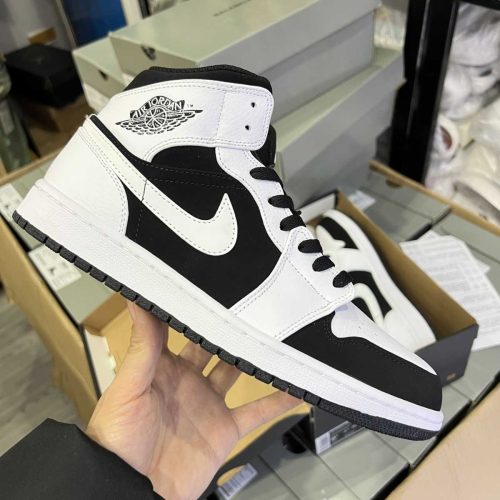 Buty Nike Air Jordan 1 Retro Mid ‘Tuxedo’ Jakość Premium