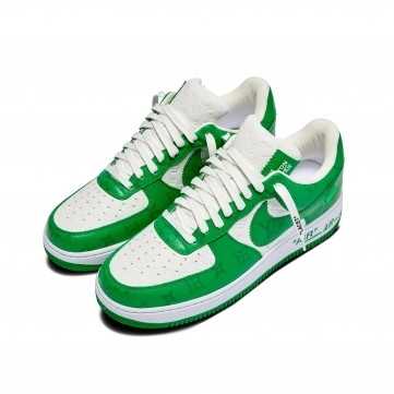 Buty Louis Vuitton Nike Air Force 1 Low By Virgil Abloh Zielone