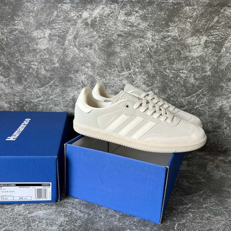 Buty Adidas Samba Human Race x Pharrell Aluminium White Jakość Premium
