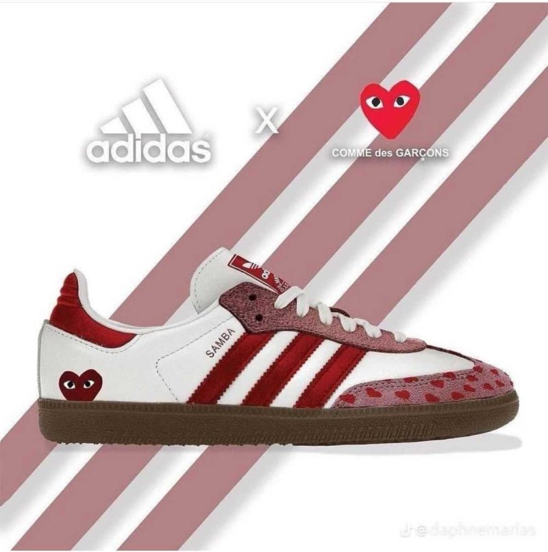 Buty Adidas Samba OG x CDG Heart Valentines Jakość Premium