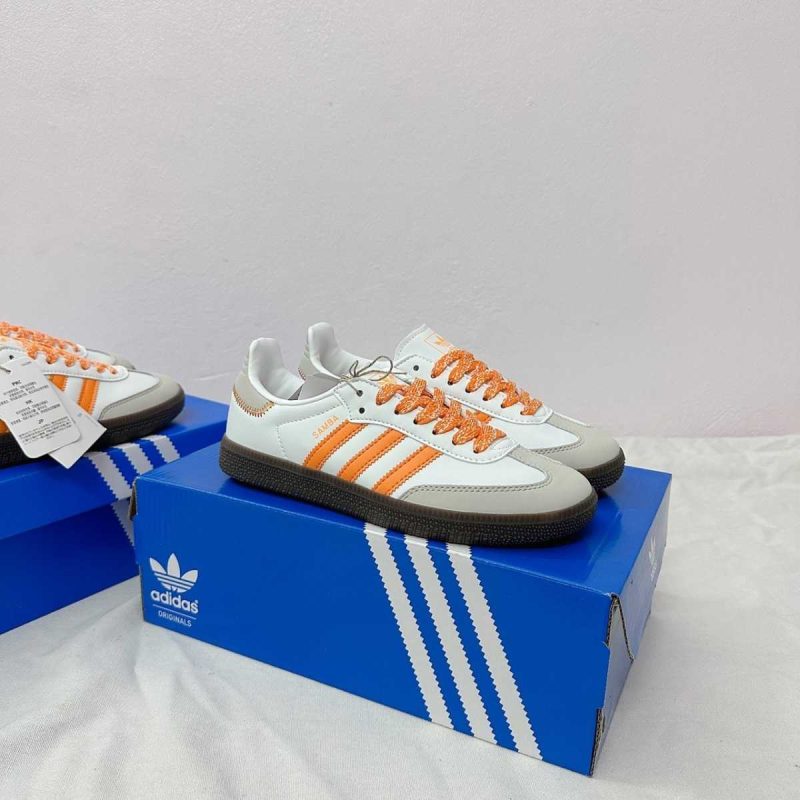 Buty Adidas Samba OG White Equipment Orange Jakość Premium