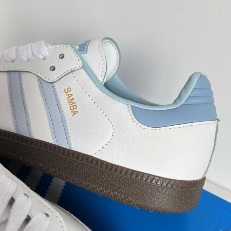 Buty Adidas Samba OG ‘White Halo Blue Gum’ Jakość Premium