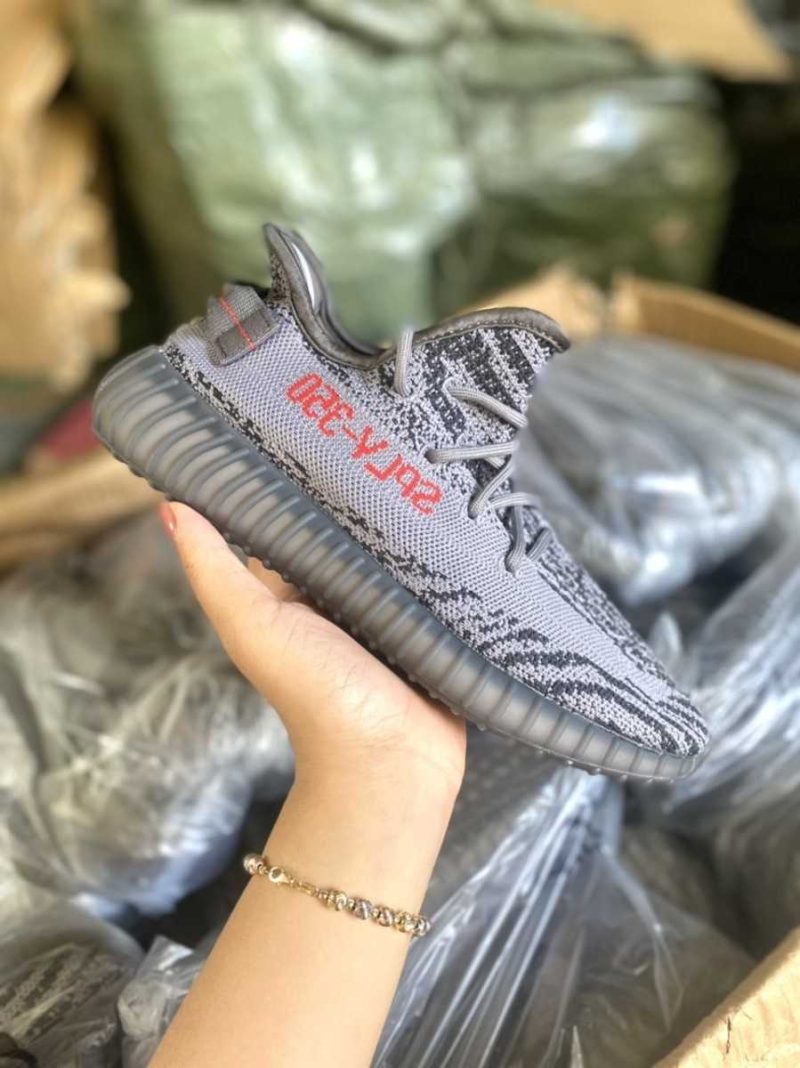 Buty Yeezy 350 Beluga Szaro-Czerwone