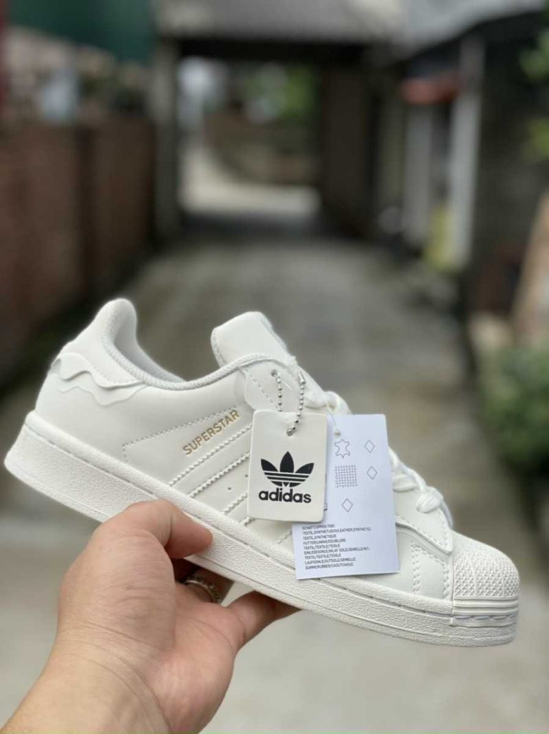 Buty Adidas Originals Superstar Cappuccino Całe Białe