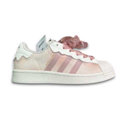 Buty Adidas Superstar Cappuccino Różowo-Kremowy Efekt Ściekania
