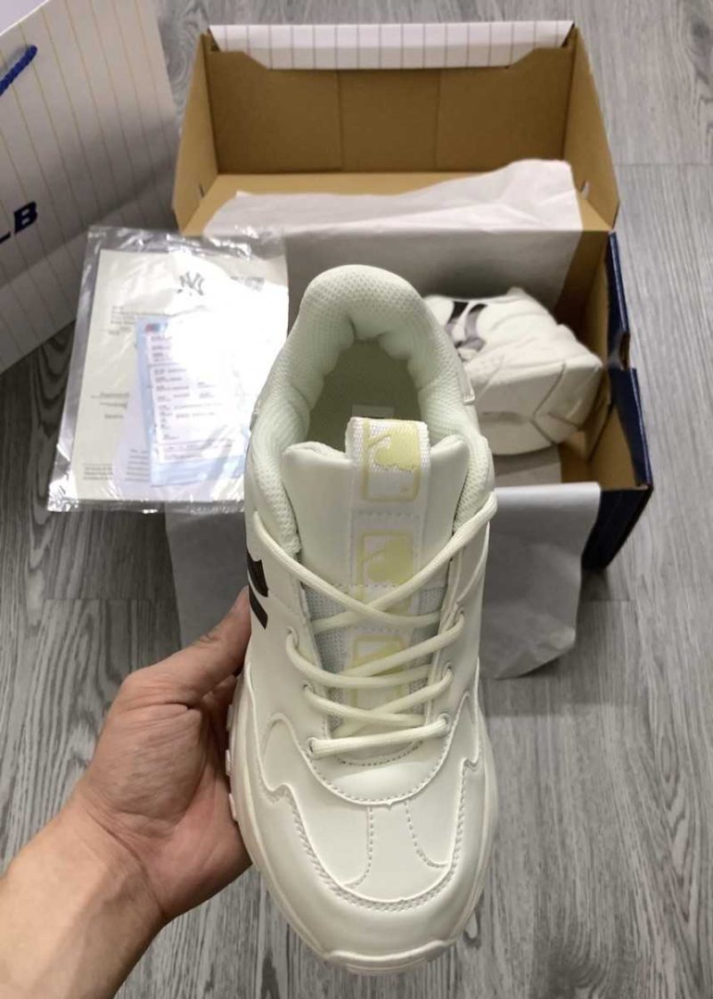 Sneakersy MLB Big Ball Chunky A New York Yankees Białe Czarne Logo Jakość 1:1