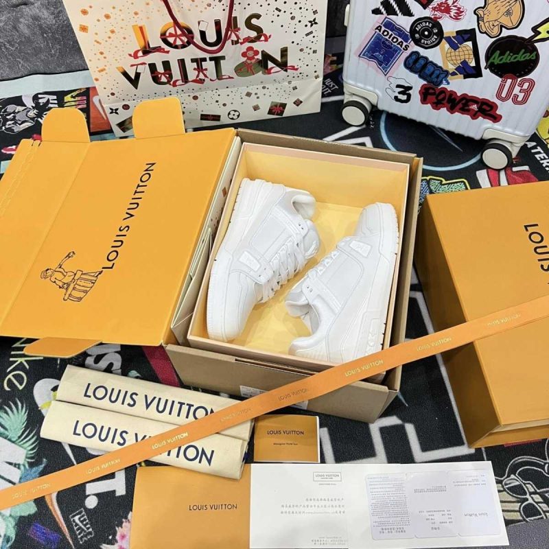 Buty Louis Vuitton LV Trainer Całe Białe Najwyższa Jakość 2024