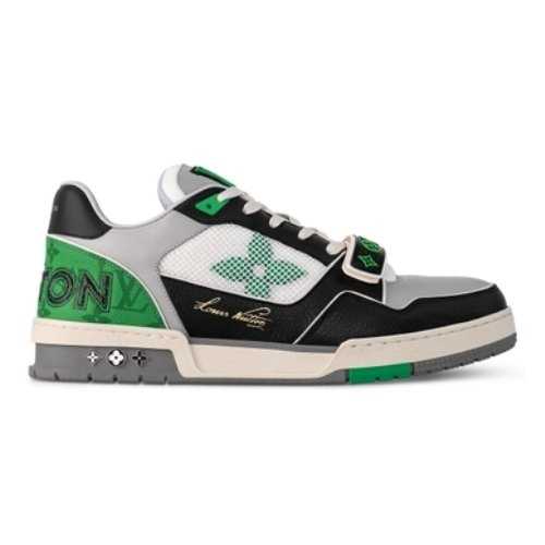 Buty LV Trainer White Grey Green Jakość VIP 2024