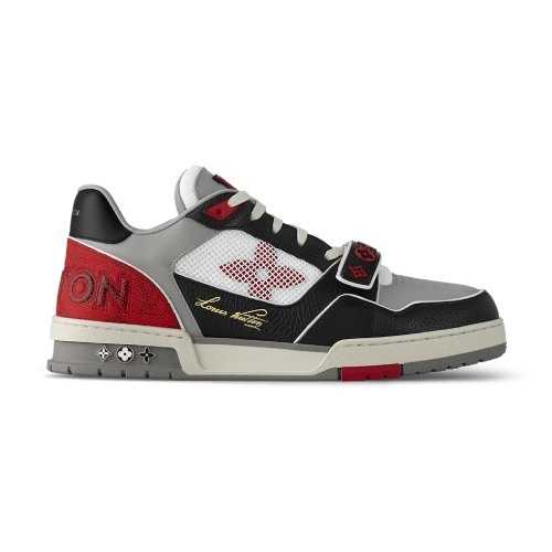 Buty LV Trainer SNK 1AC4ZZ Red Jakość VIP 2024