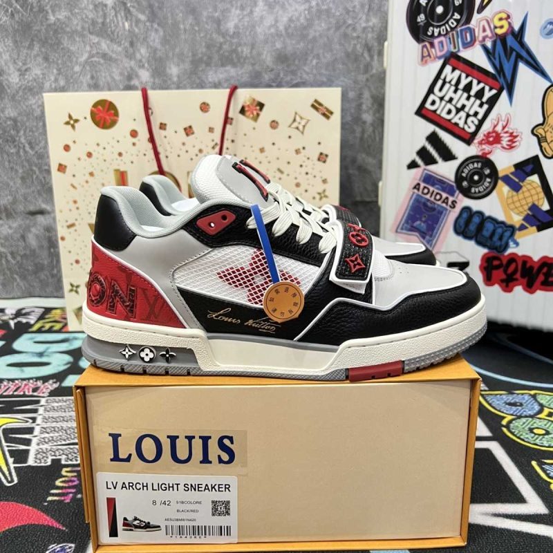 Buty LV Trainer SNK 1AC4ZZ Red Jakość VIP 2024