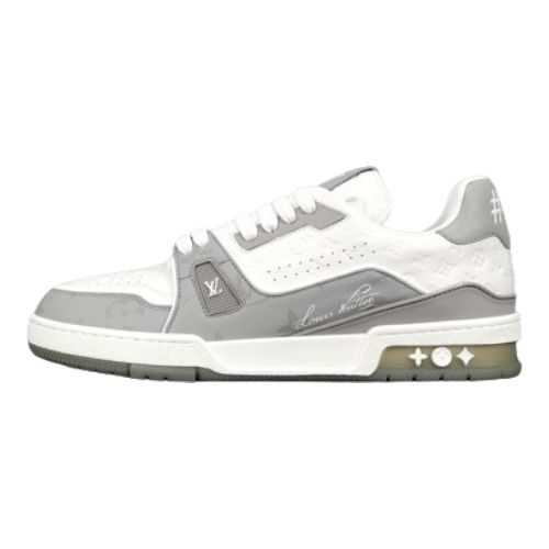 Buty LV#54 Grey White Signature 2023 Jakość jak oryginał 99.99%