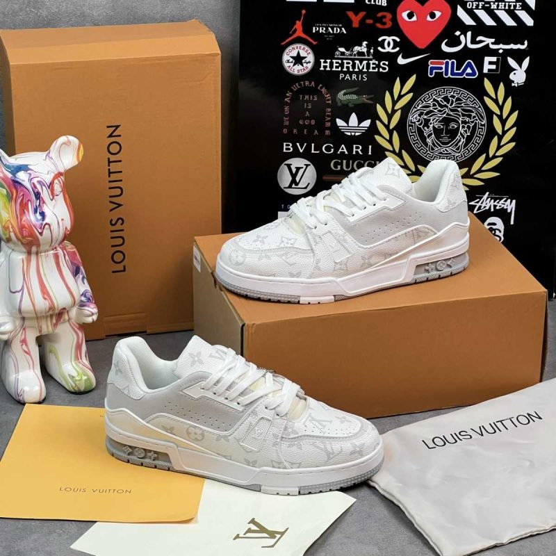 Buty LV Trainer White Grey Premium