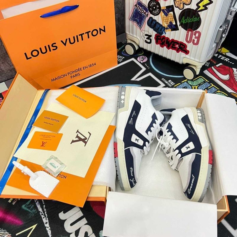 Buty LV Trainer #54 New York Navy Jakość jak oryginał 99.99%