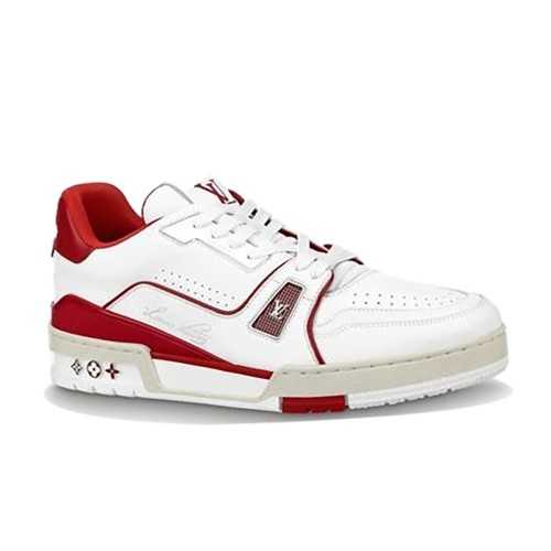 Buty LV Trainer #54 White Red Jakość jak oryginał 99.99%