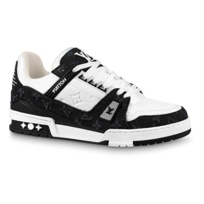 Buty Louis Vuitton LV Trainer Monogram Black Replika Premium