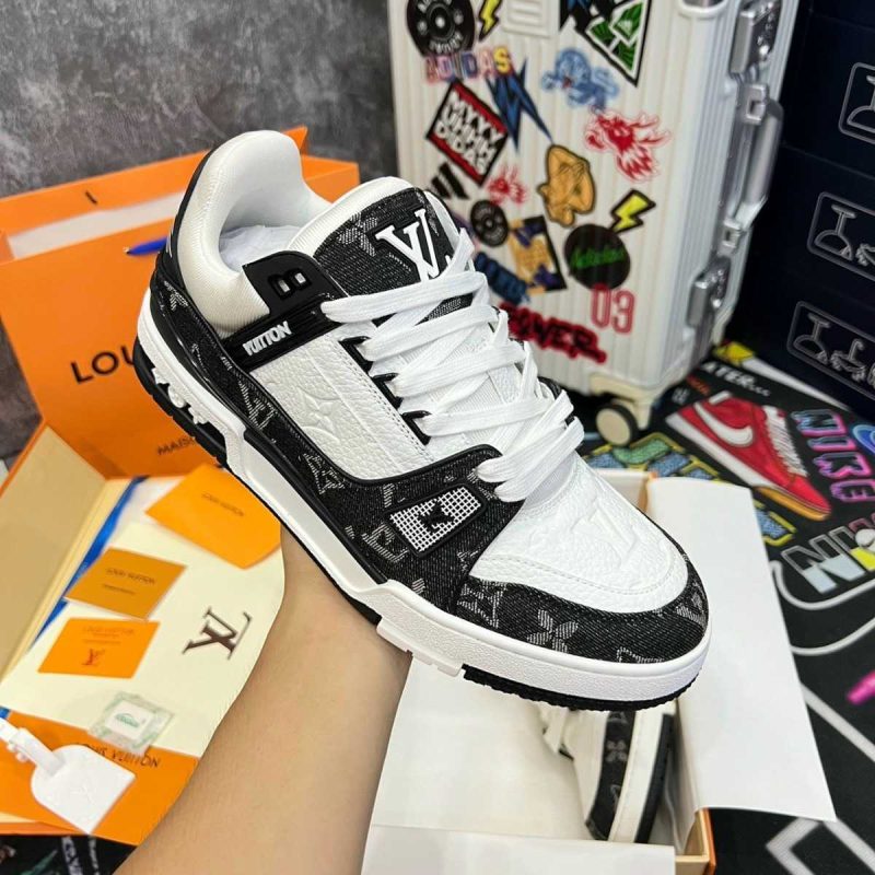Buty Louis Vuitton LV Trainer Monogram Black Replika Premium