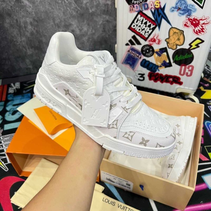 Buty LV Trainer #54 Białe Kwiatowe Jakość jak oryginał 99.99%