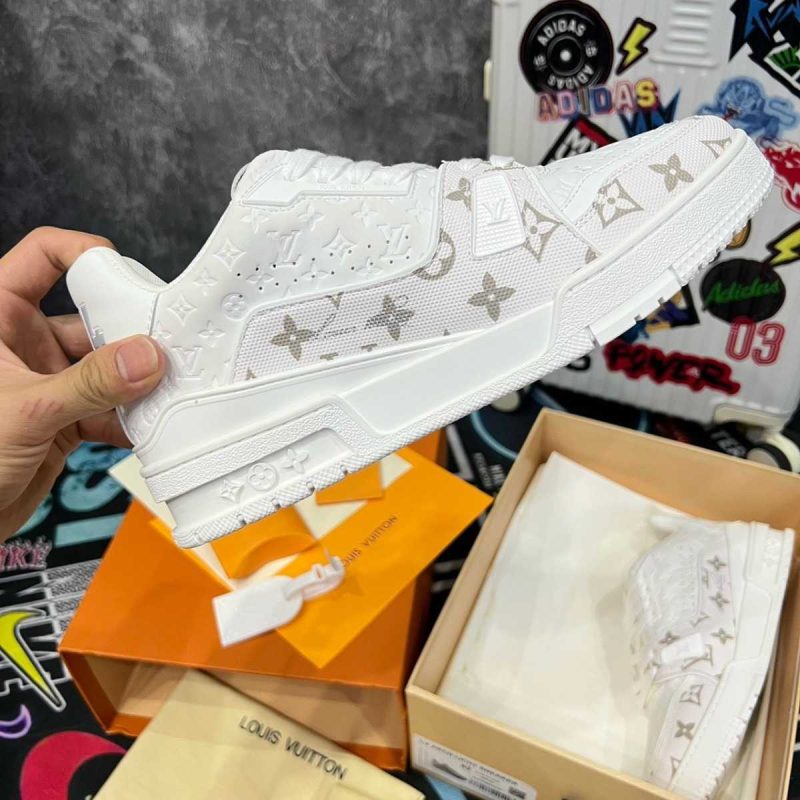 Buty LV Trainer #54 Białe Kwiatowe Jakość jak oryginał 99.99%