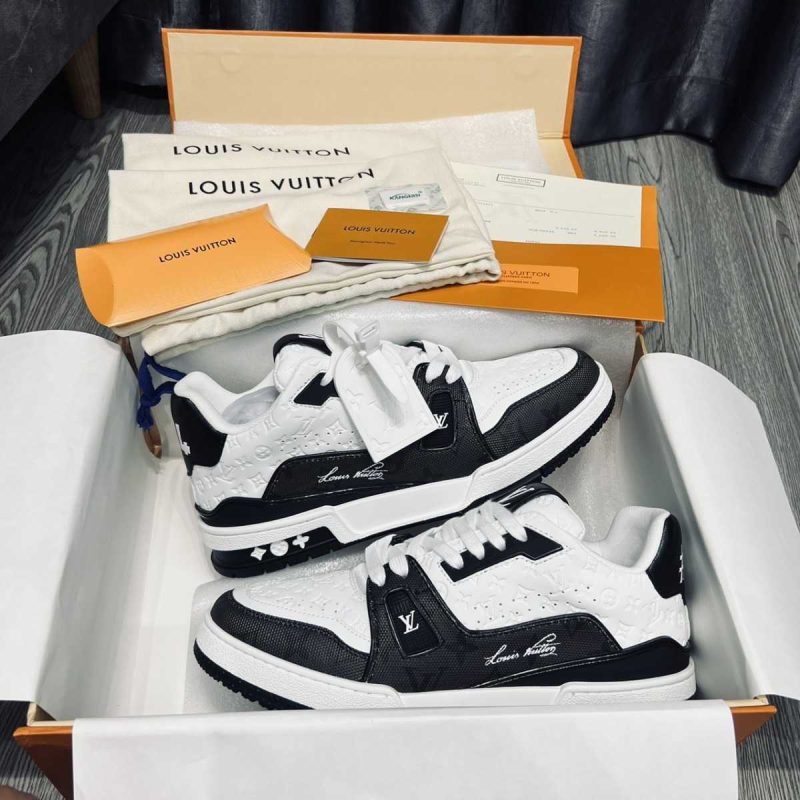 Buty LV Trainer #54 Signature White Black 2023 Jakość jak oryginał 99.99%