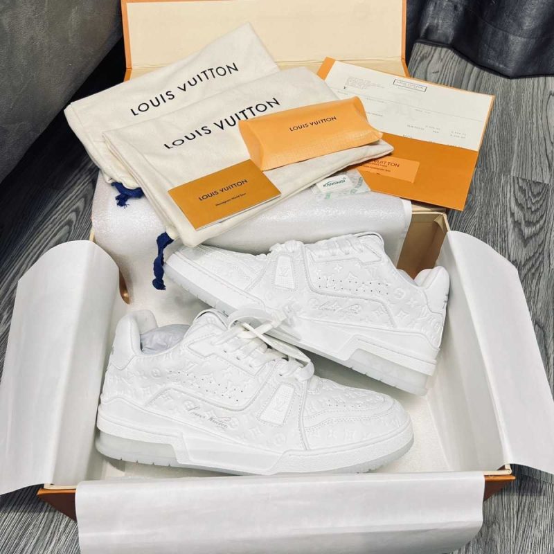 Buty LV Trainer #54 Całe Białe 2023 Jakość jak oryginał 99.99%