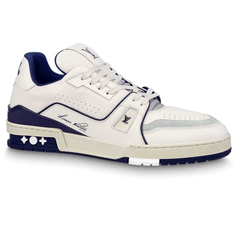 Buty Louis Vuitton LV Trainer 54 White Navy Jakość Premium