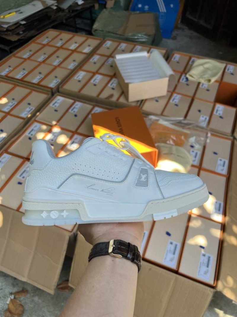 Buty Louis Vuitton Lv Trainer #54 Signature White Jakość jak oryginał 99.99%