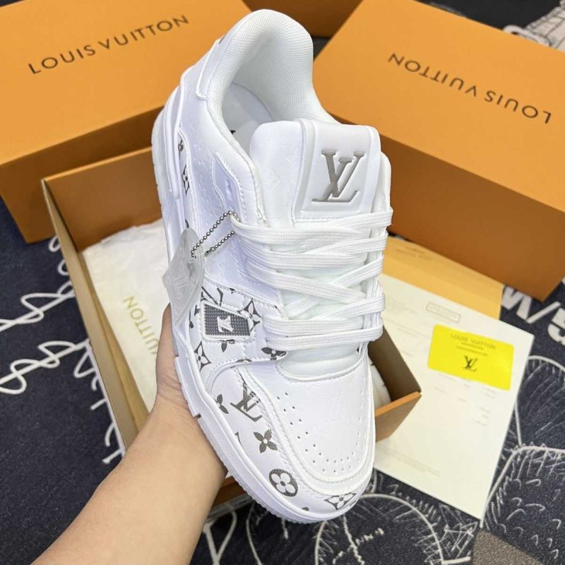 Buty LV Trainer #54 Pattern Gray White Jakość Premium
