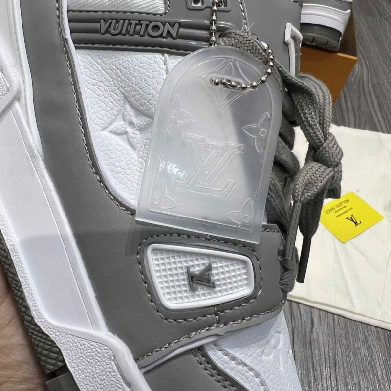Sneakersy Louis Vuitton LV Trainer Szare Premium