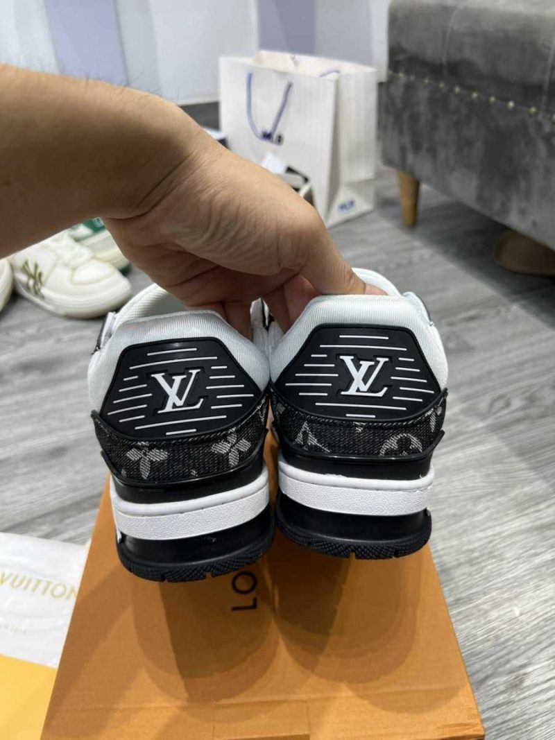 Buty LV Trainer Monogram Denim Czarno-Białe Premium