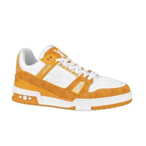Sneakersy Louis Vuitton LV Trainer 1A9JHD Biało-Złote