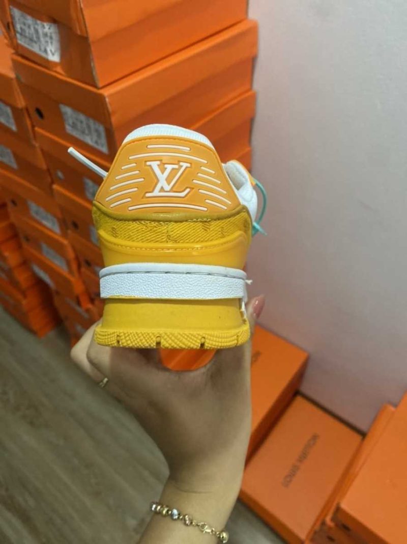 Sneakersy Louis Vuitton LV Trainer 1A9JHD Biało-Złote