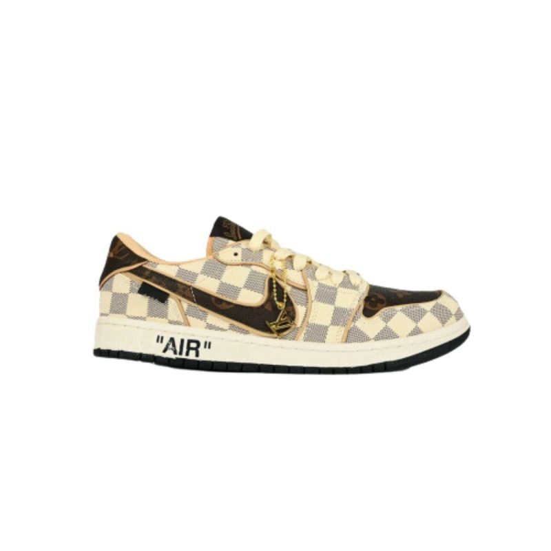 Buty Louis Vuitton x Travis Scott x Nike Air Jordan 1 Low OG Jakość Premium
