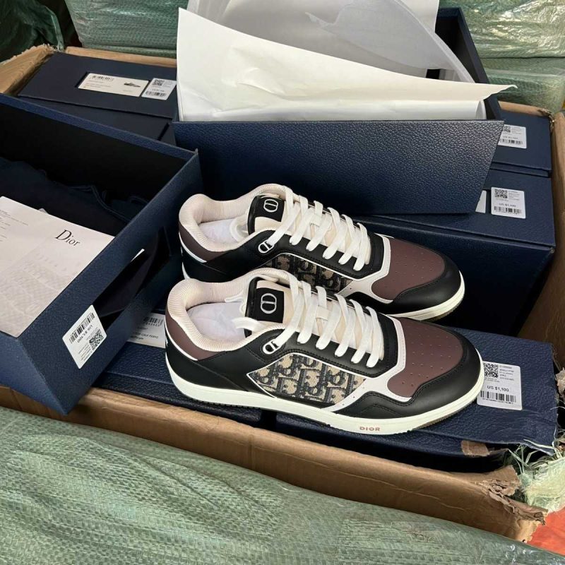Buty Dior B27 Low Głęboki Niebieski Śliwkowy Żakard Dior Oblique Jakość Premium