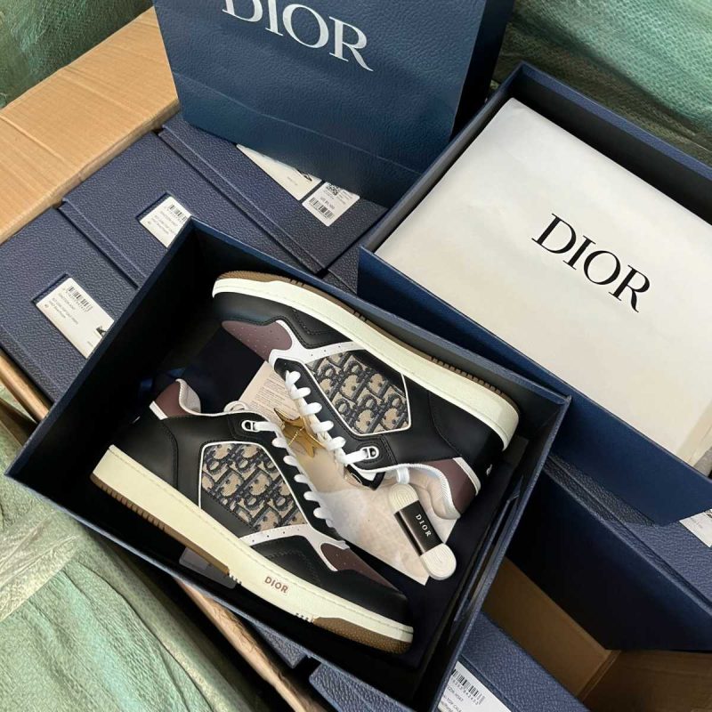 Buty Dior B27 Low Głęboki Niebieski Śliwkowy Żakard Dior Oblique Jakość Premium