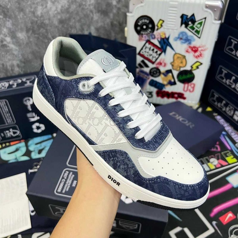 Buty Dior Tears B27 Denim White Oblique Galaxy Leather Jakość Premium