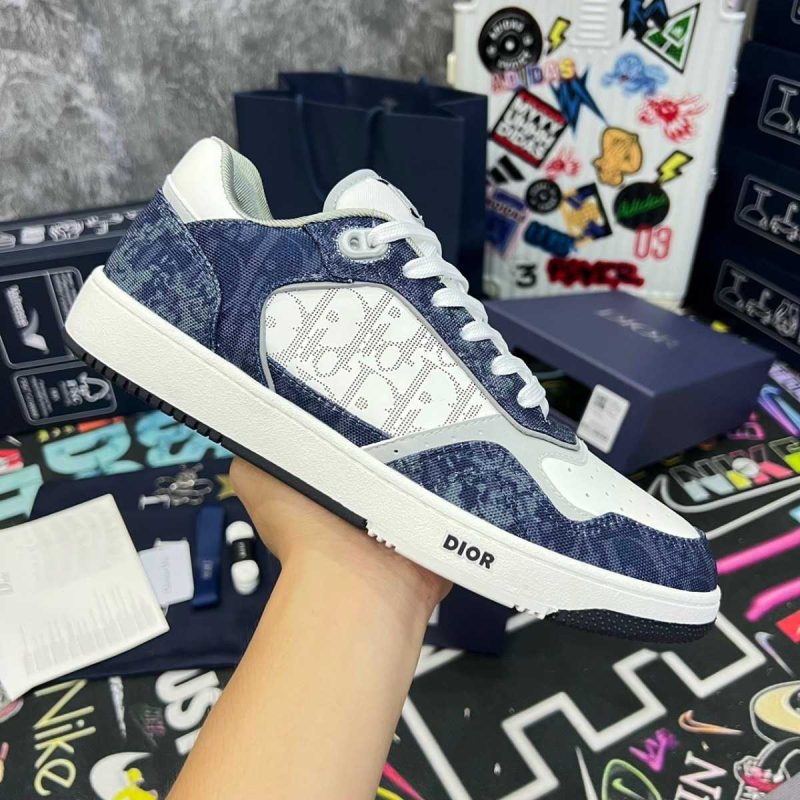 Buty Dior Tears B27 Denim White Oblique Galaxy Leather Jakość Premium