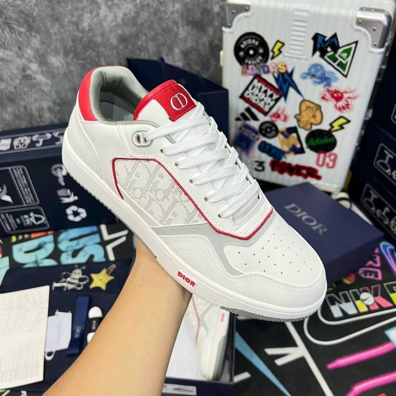 Buty Dior B27 Low ‘Dior Oblique Galaxy White Red’ 3SN272ZIJ-H063 Jakość Premium