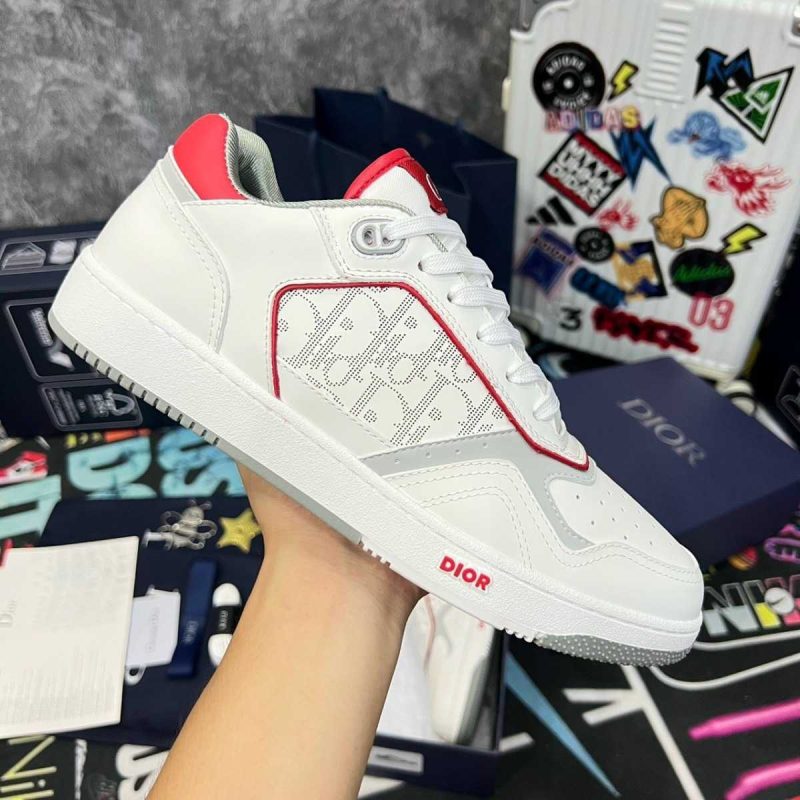 Buty Dior B27 Low ‘Dior Oblique Galaxy White Red’ 3SN272ZIJ-H063 Jakość Premium