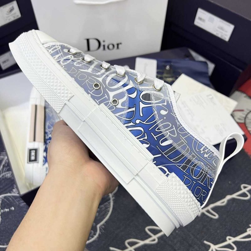 Buty Dior B23 Low-Top Canvas Safari Oblique ‘Blue Navy’ Low Jakość Premium