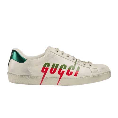 Buty Gucci Ace ‘Gucci Blade Distressed White’ Jakość Premium