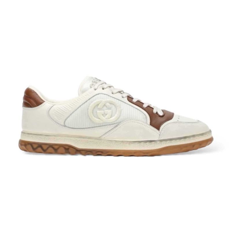 Buty Gucci MAC80 Trainer White Brown Jakość Premium