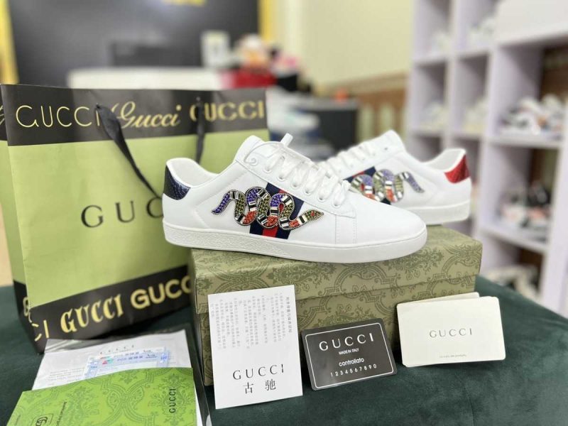 Buty Gucci Rhyton White Snake Jakość 1:1