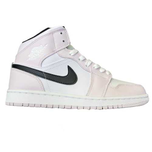 Buty Damskie Jordan 1 Mid Różowo-Czarne Jakość Premium